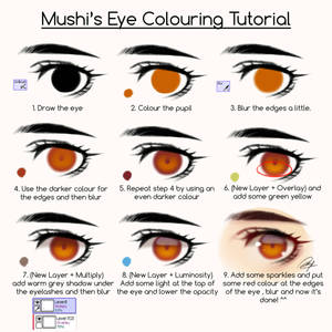 Eye Colouring Tutorial by Mushi