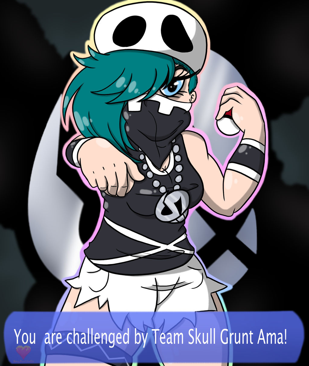 You are challenged by Team Skull Grunt Ama