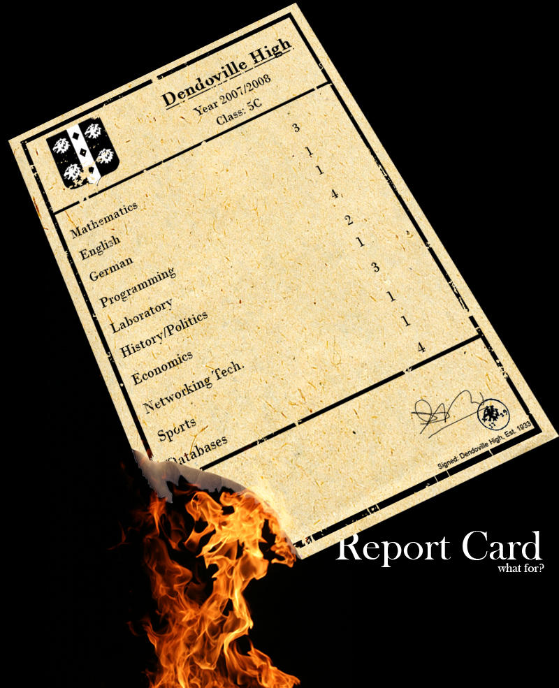 Report Card by ill182 on DeviantArt