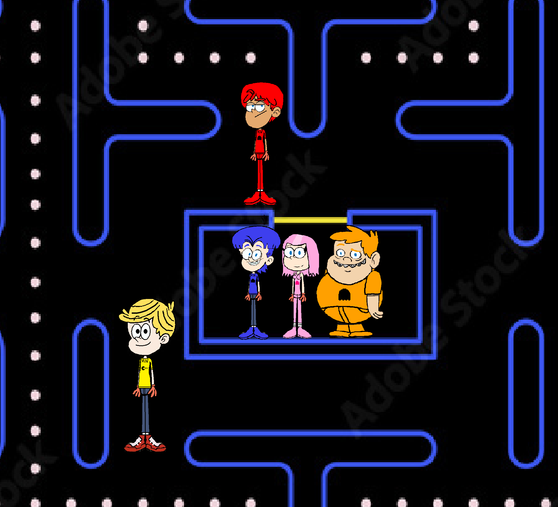 Human PAC-MAN Maze Level by Southern5973-Railfan on DeviantArt