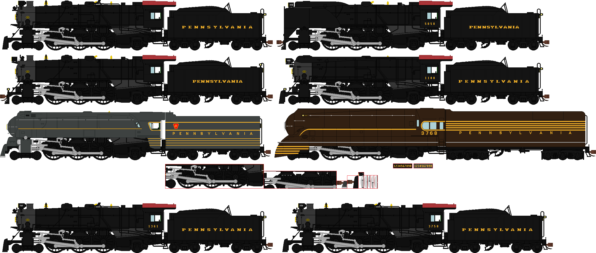 Deviantart Sp Train Pennsylvania K4 Pacific Base (2025 Sprite UPDATED) by Southern5973 ...