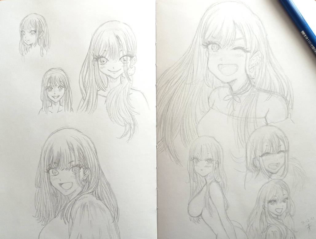 Marin Kitagawa Sketches By Fffredfff On DeviantArt marin-kitagawa-sketches-by-fffredfff-on-deviantart