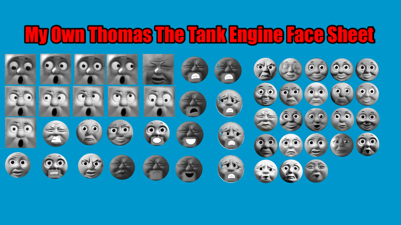 My Own Thomas The Tank Engine Face Sheet by ThomasIsANiceEngine on ...