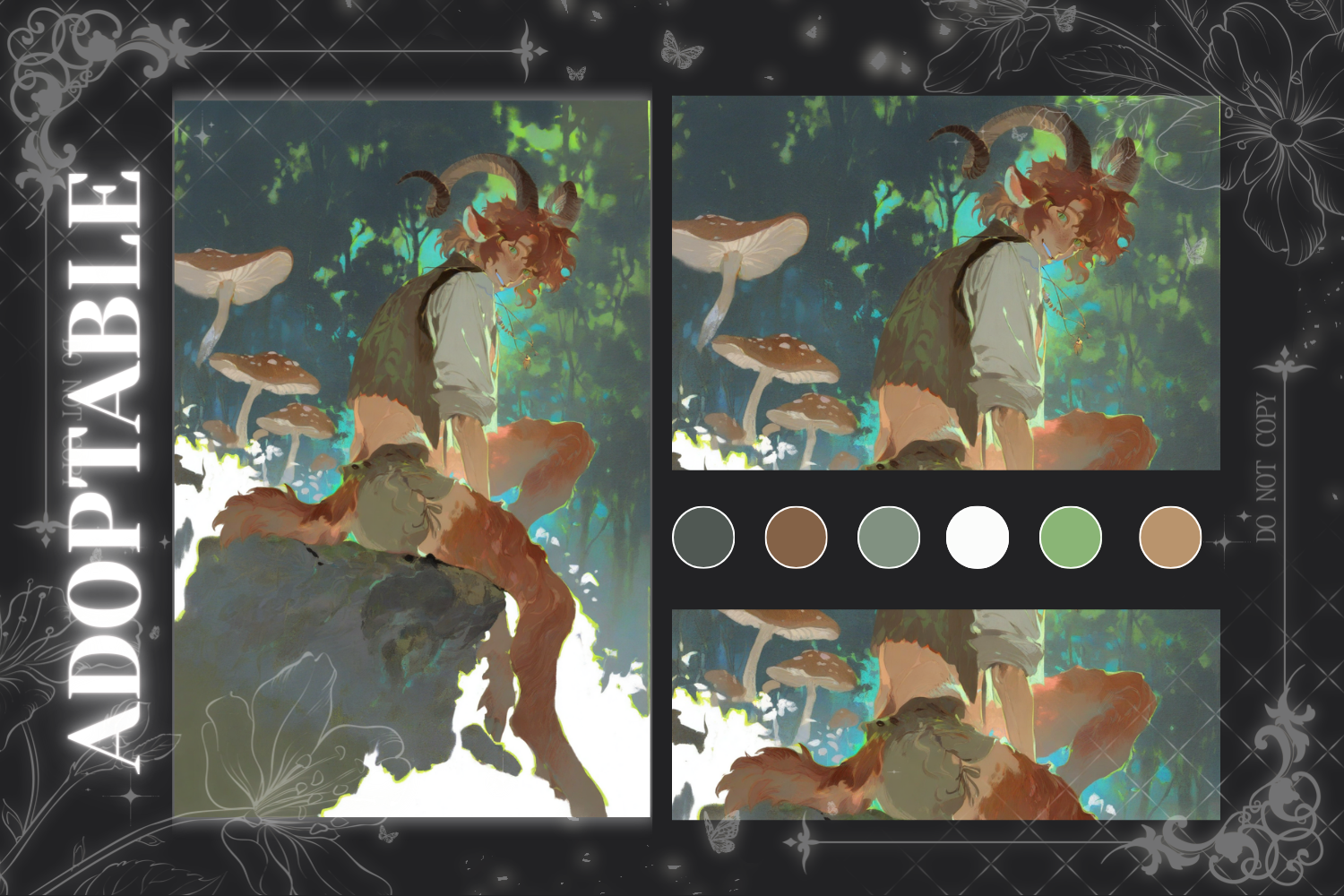 COLORED SKETCH ADOPTABLE AUCTION | OPEN