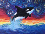 Orca Painting by WolfaTheFloof