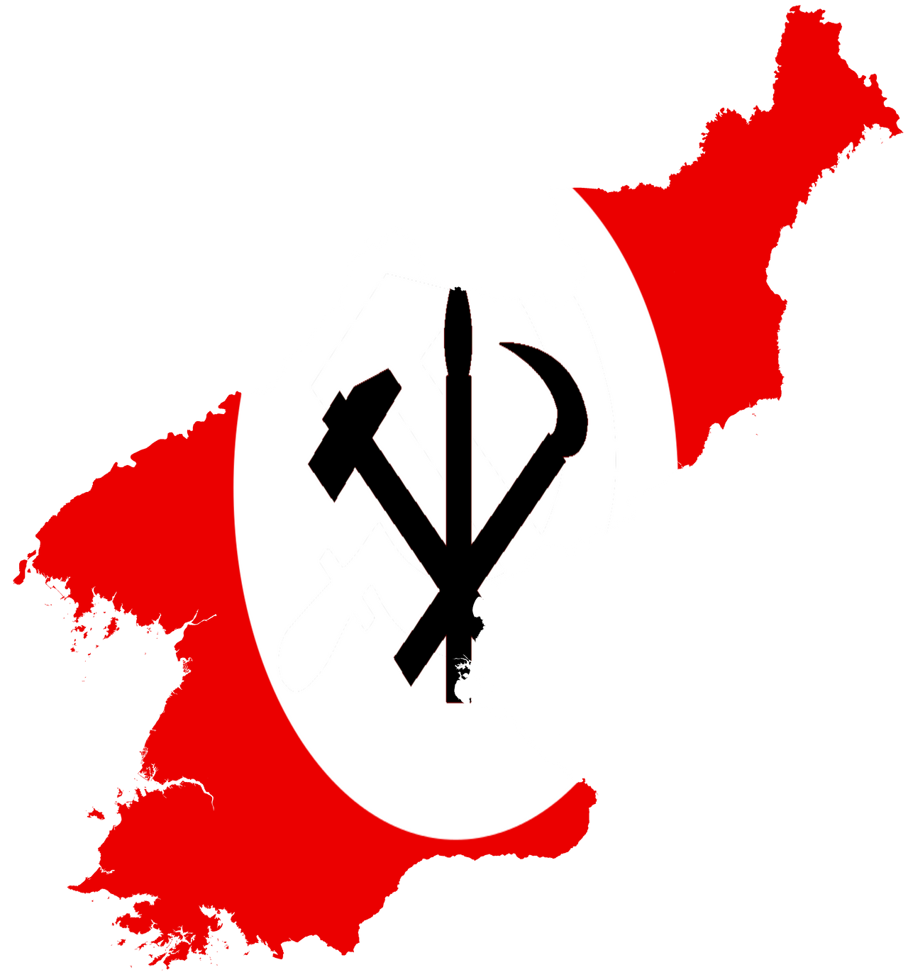 National Jucheism Map Flag (North only) by Indonesia-28 on DeviantArt