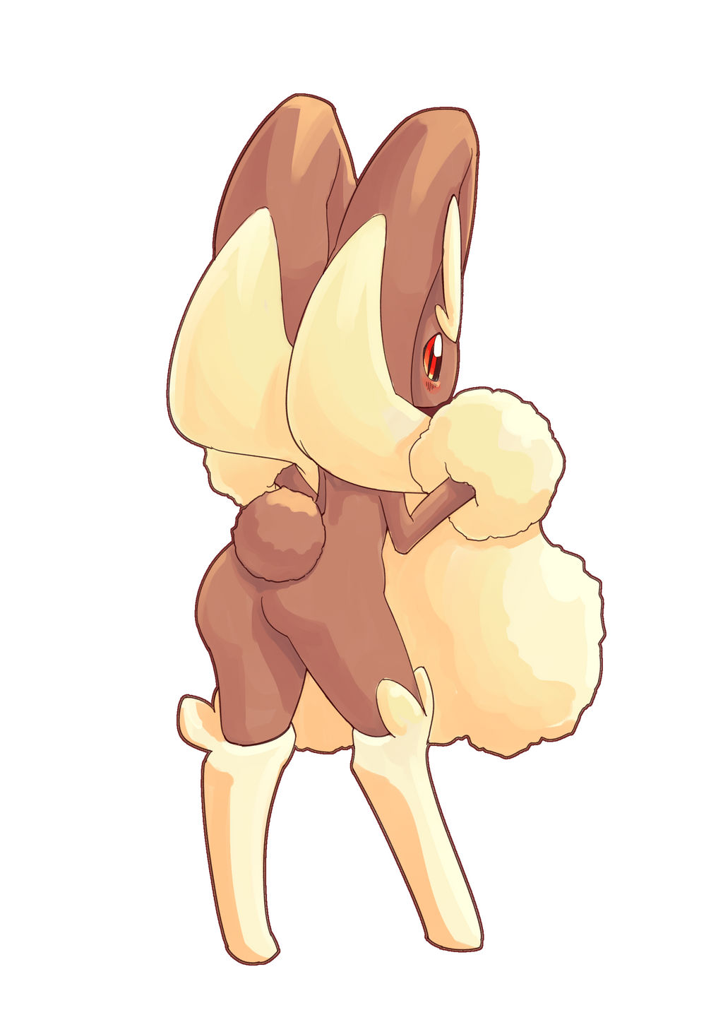 Unousaya Rabbit Lopunny's back by unousaya on DeviantArt