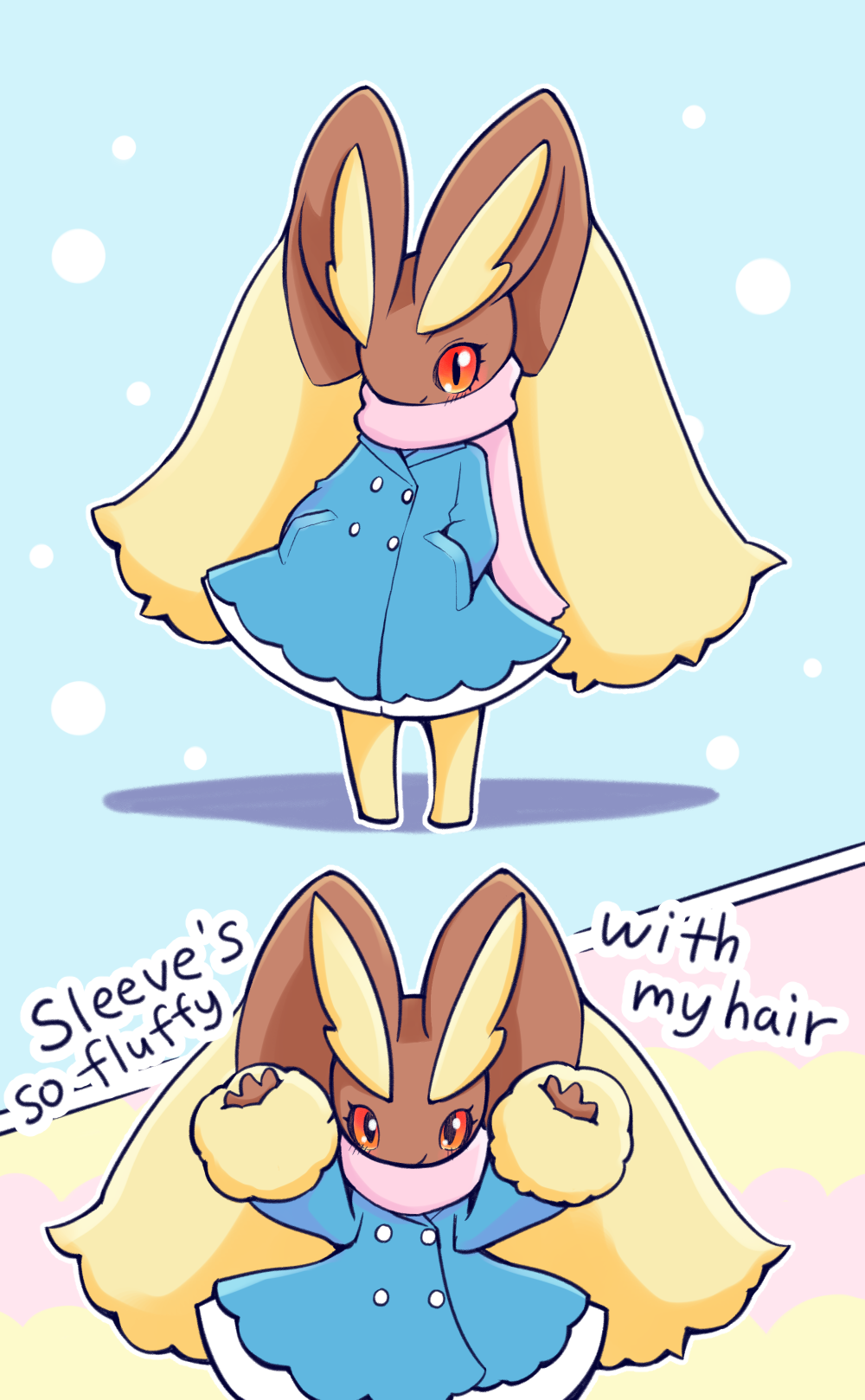 Unousaya Rabbit Lopunny Winter Clothed by unousaya on DeviantArt