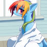 Rainbow Dash in White Shirts and White Socks