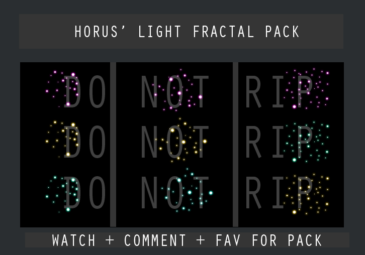 Horus' Light Fractal Pack