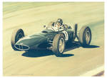 Graham Hill in the BRM by anverina