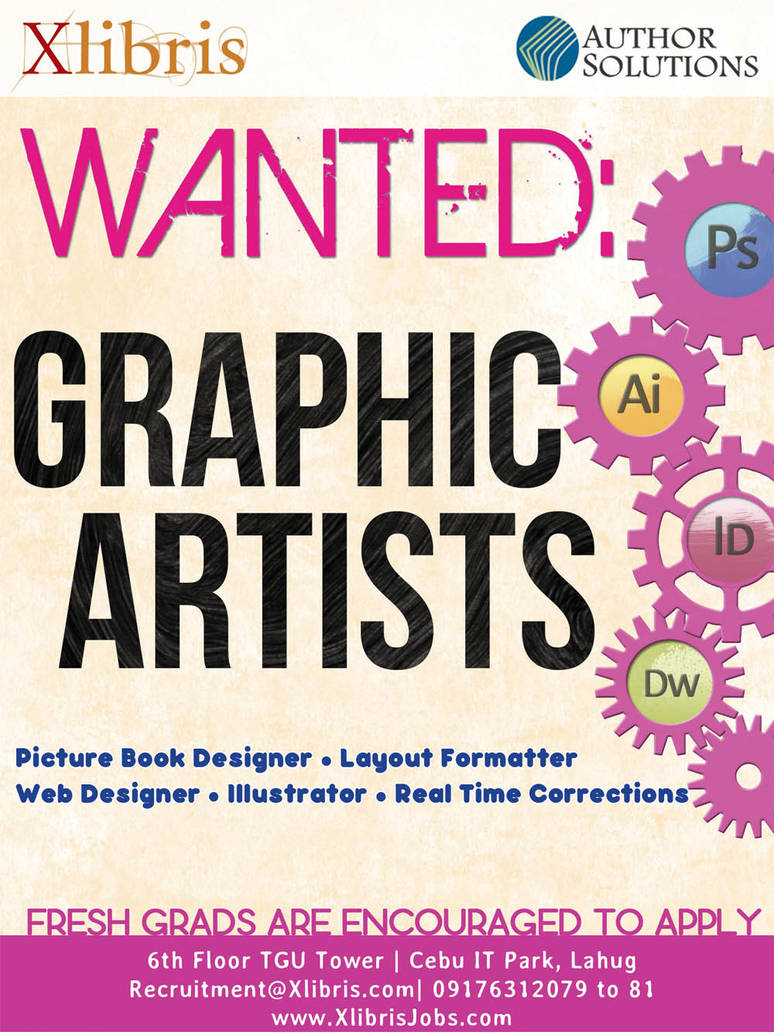 Wanted: Graphic Artists