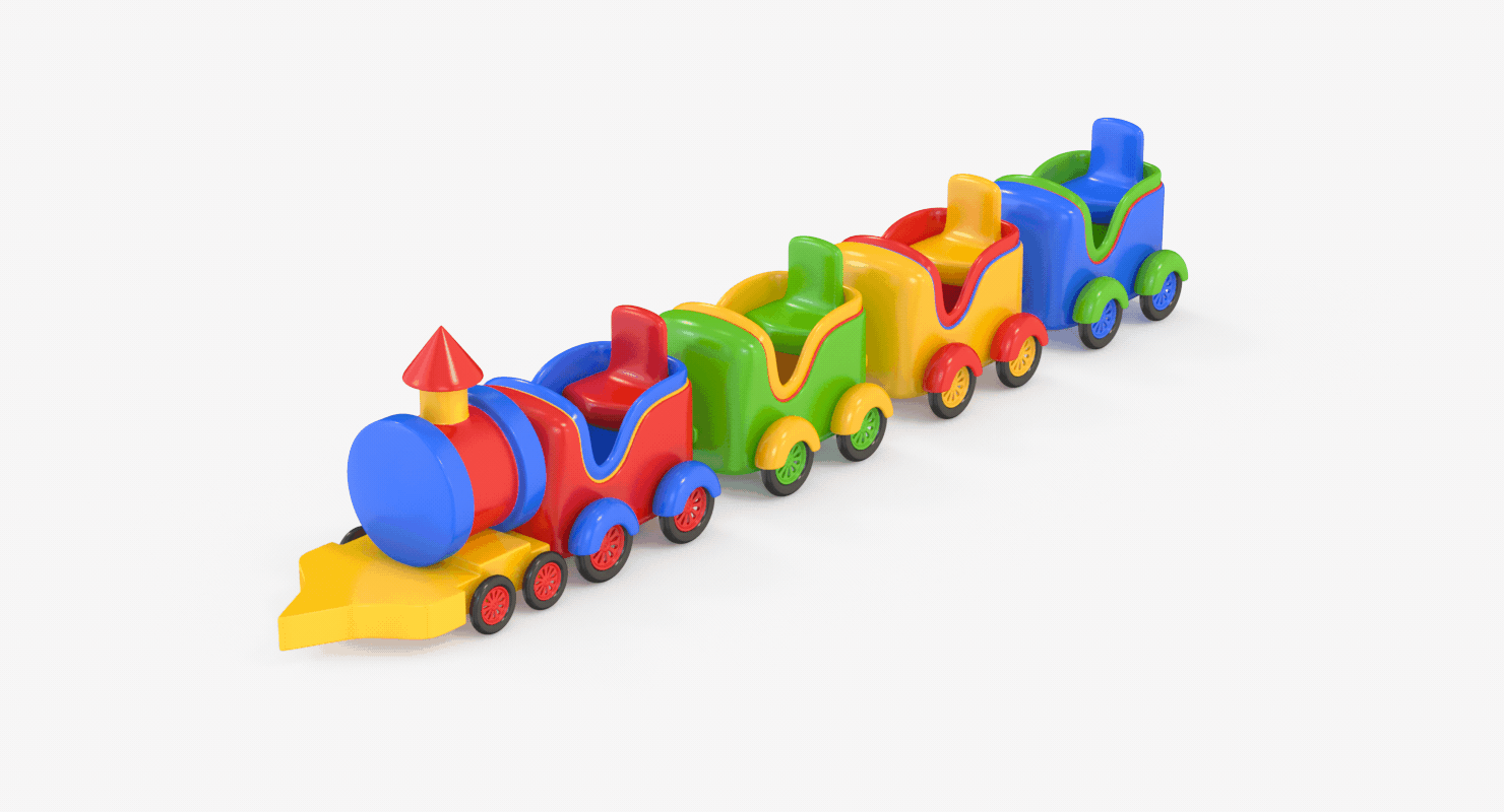 Toy Train 3D Model by Gelany3d on DeviantArt