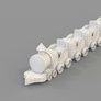 Toy Train 3D Model Wire