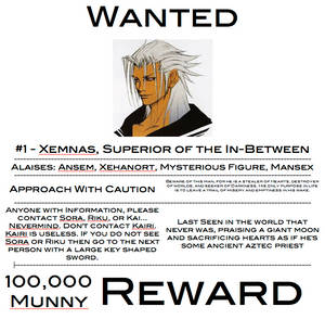 Wanted: Xemnas