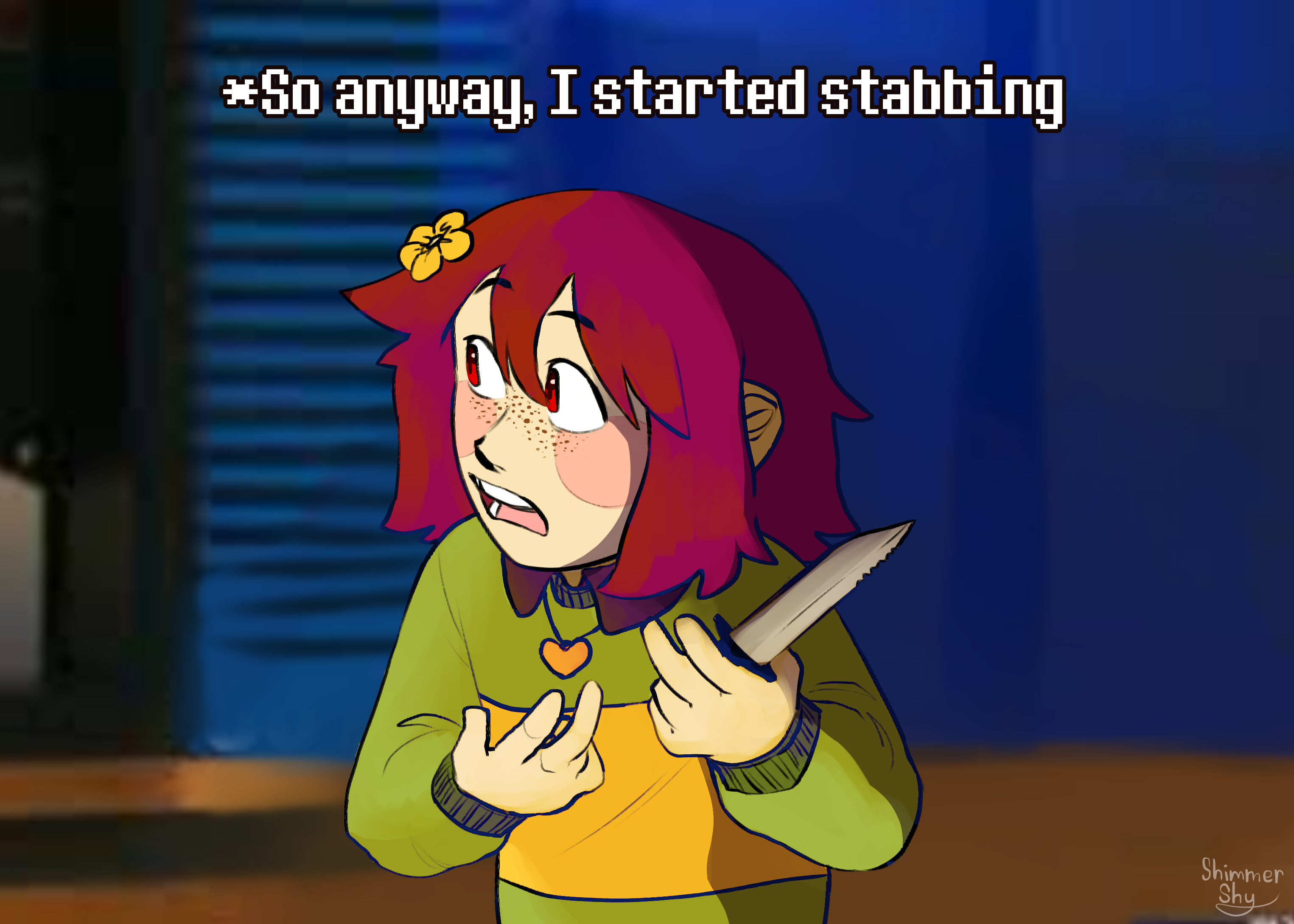 So Anyway, I Started Stabbing | Meme by Shimmer-Shy on DeviantArt