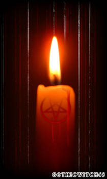 Dark Satanic Candle