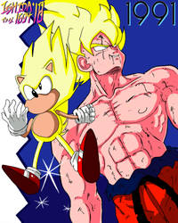 SSJ Goku and Super Sonic '91
