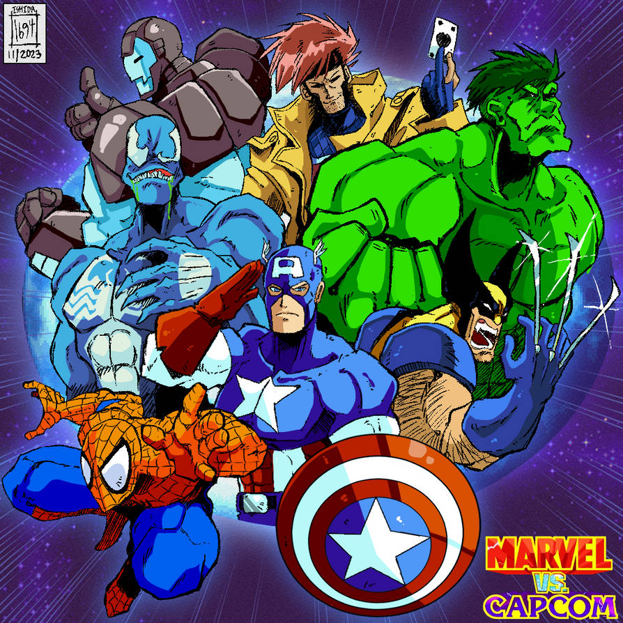 Marvel vs Capcom - Marvel Team by Ishida1694 on DeviantArt