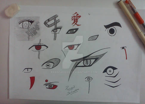 Naruto Characters Eyes