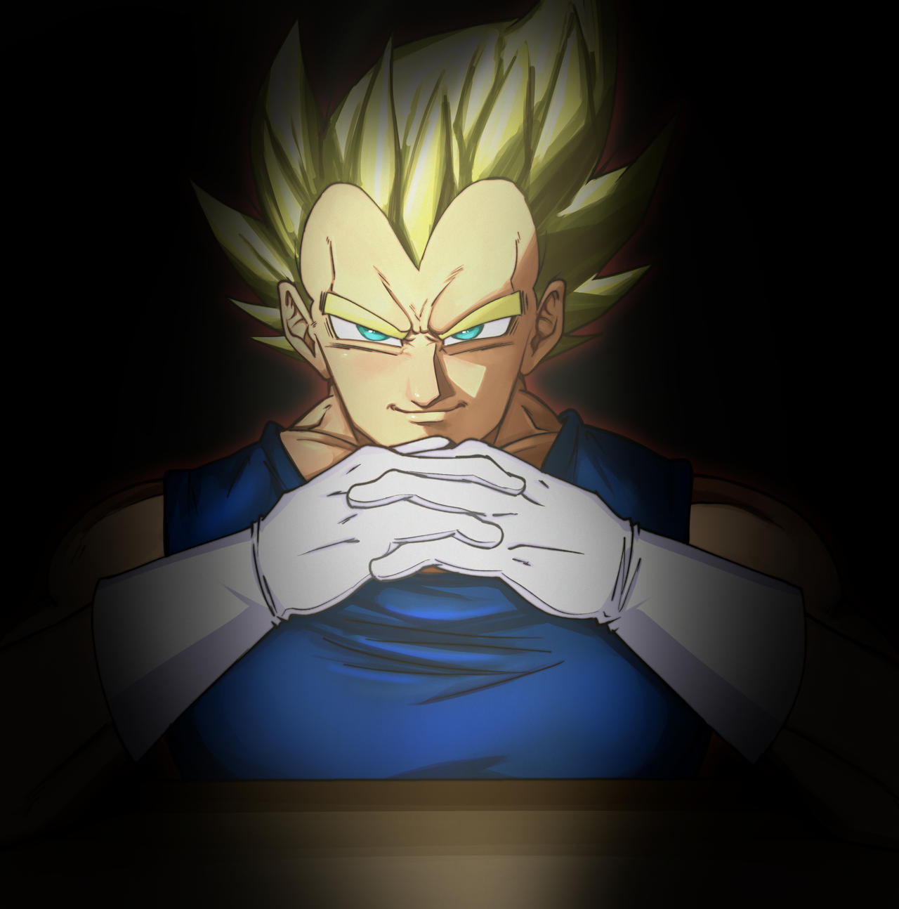 Vegeta Smirk Complete by Chiiriiarts on DeviantArt