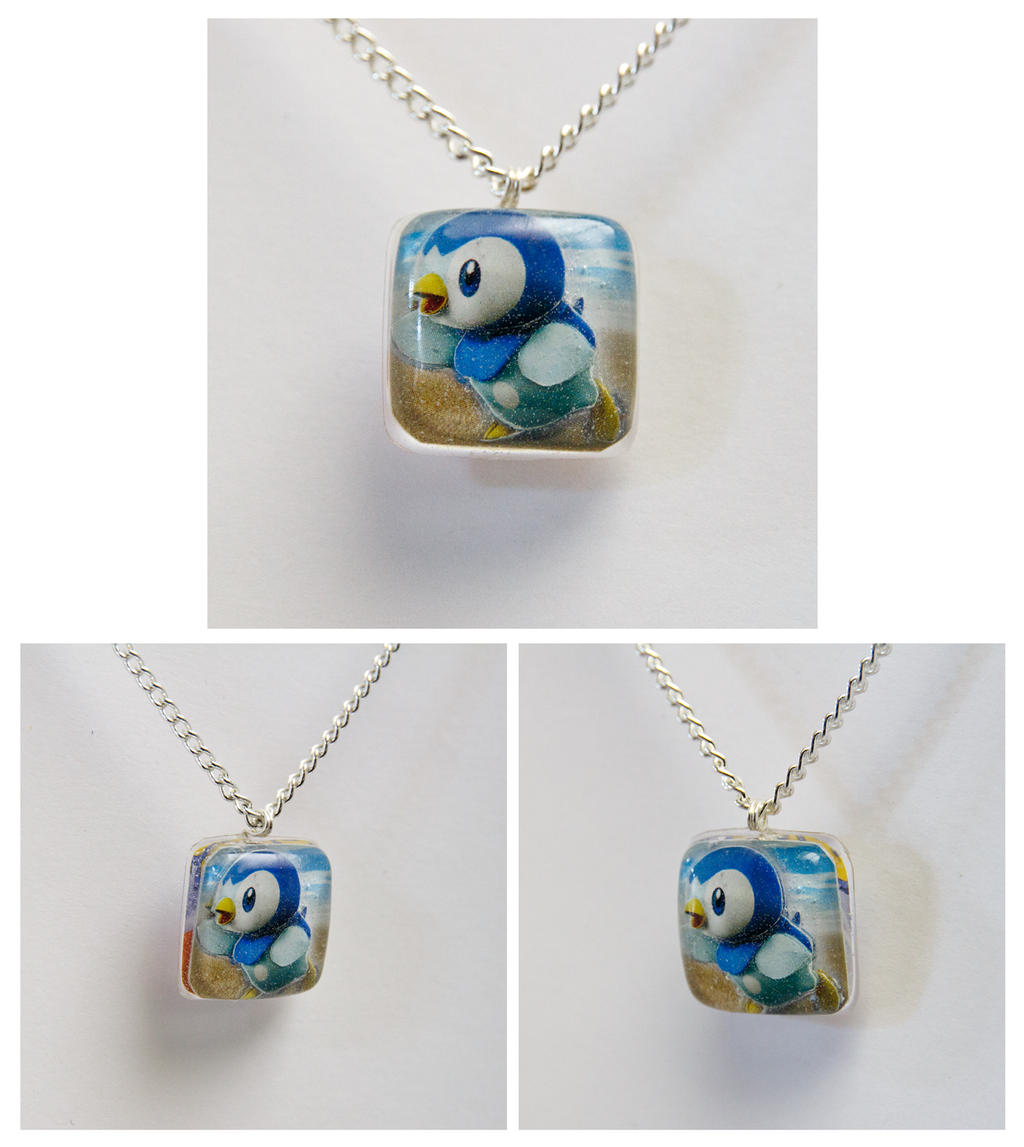 Piplup Pokemon Card Pendant