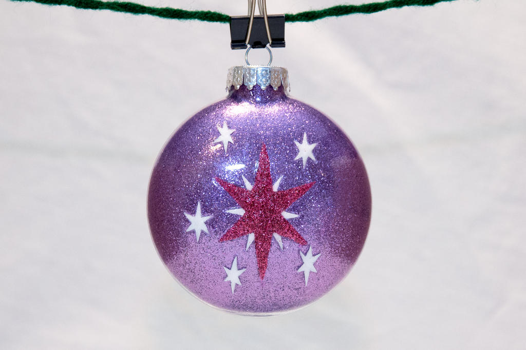 Twilight Sparkle Glitter Ornament