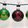 Triforce Glitter Ornaments