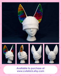 Rainbow Fennec Fox Hat