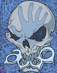 Five Finger Death Punch Skull White Walker Version