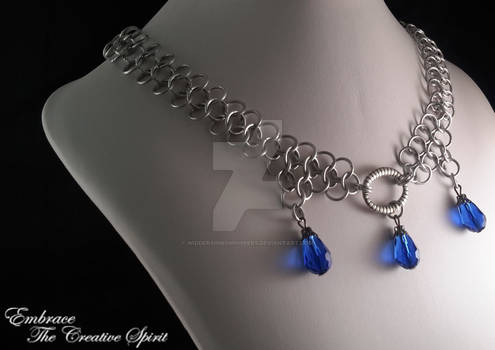 Three Drop Chainmaille Necklace