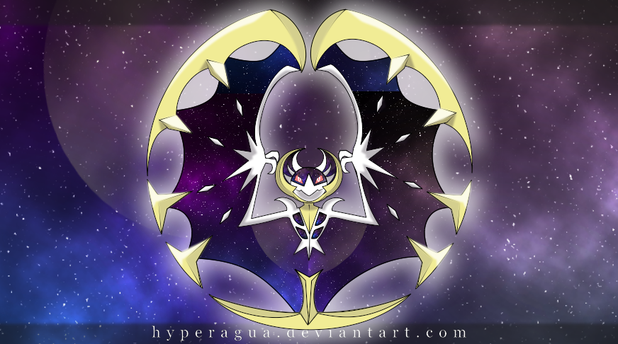 Download Shiny Purple Lunala Pokemon Sun And Moon Wallpaper