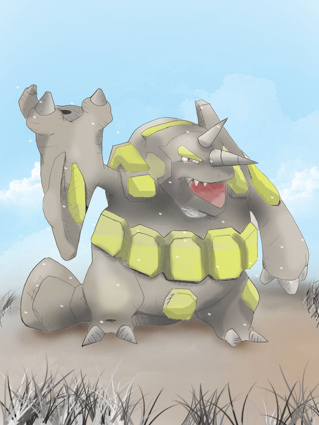 Shiny Rhyperior Pokemon Move Pokemon Art League Broken Knee Shiny Rhyperior by Hyperagua on DeviantArt
