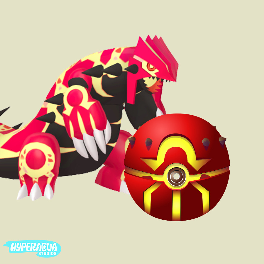 Pakball Primal Groudon Pokeball by Hyperagua on DeviantArt