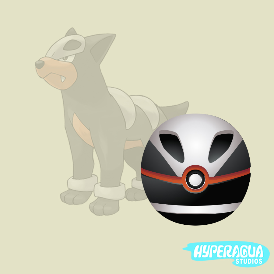 Houndour Custom Pokeball by Hyperagua on DeviantArt