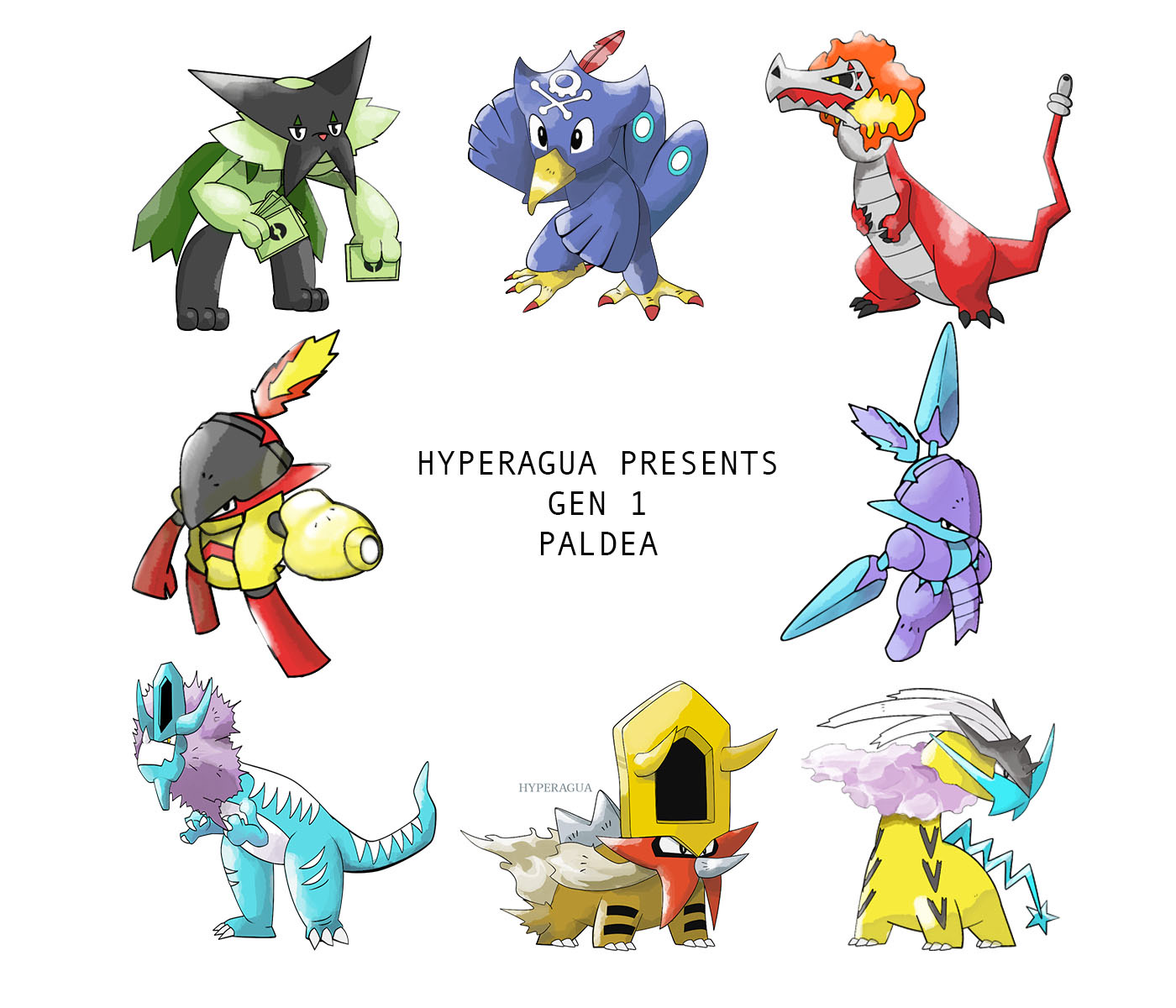 Paldea Types Gen 1 Paldea by Hyperagua on DeviantArt