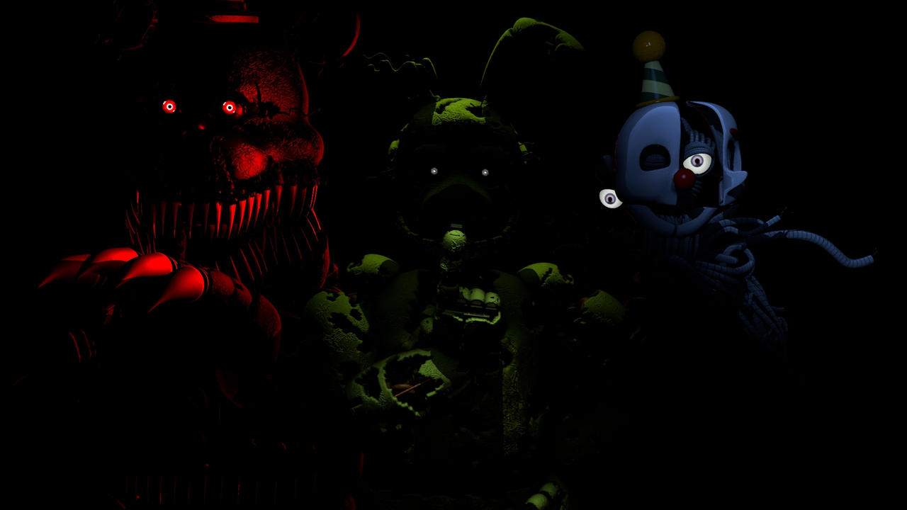 Spring Ennard FNAF/Sfm Nightmare,Springtrap and Ennard by Alighty22SFM on DeviantArt