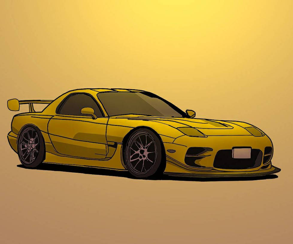 Cartoon Easy Rx7 Mazda RX-7 FD again :3 by RetroTheProtogen on DeviantArt