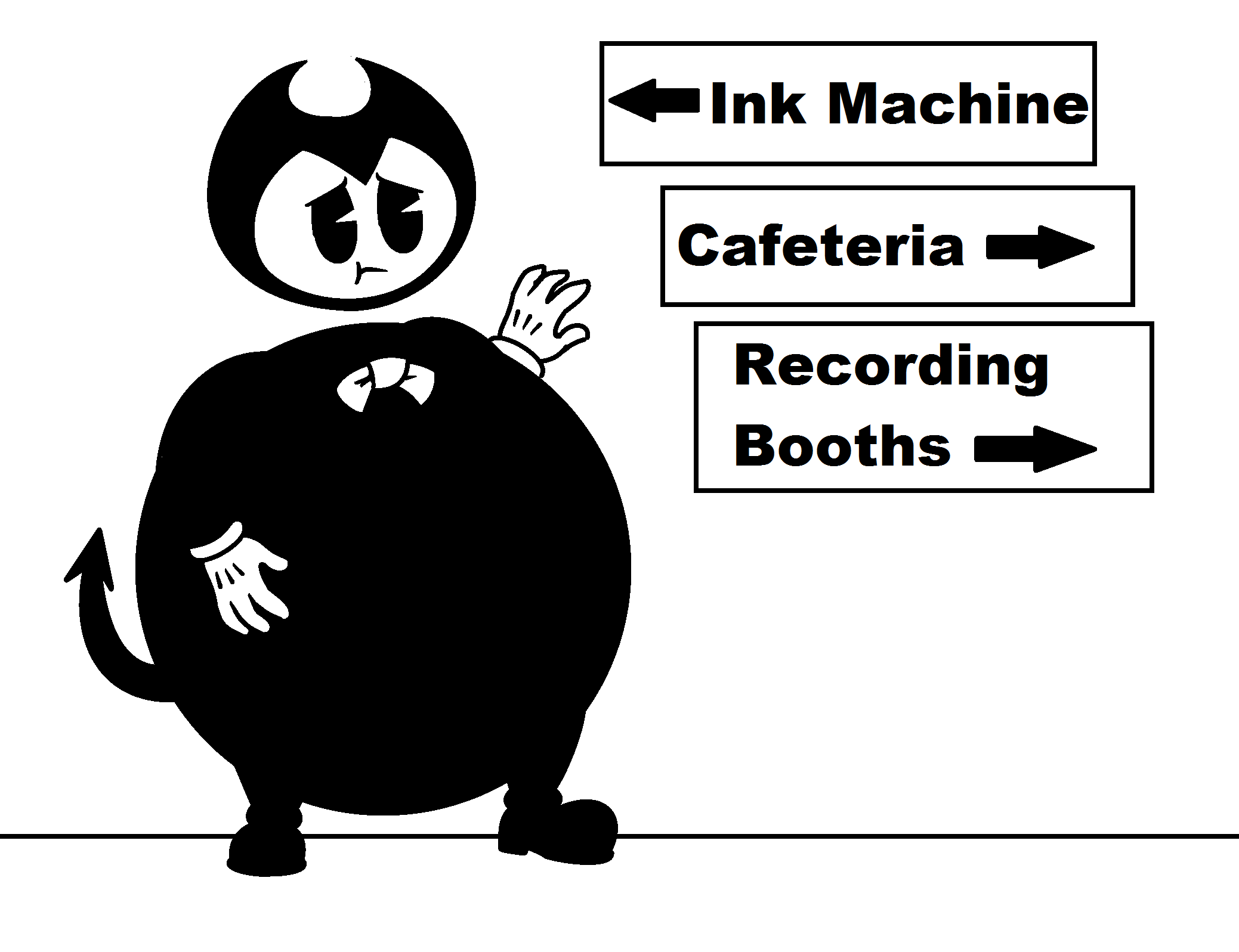 Fat Bendy Ink Machine Bendy - Too Much Ink by MissMalleable on DeviantArt