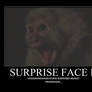 Stupid surprised monkey face