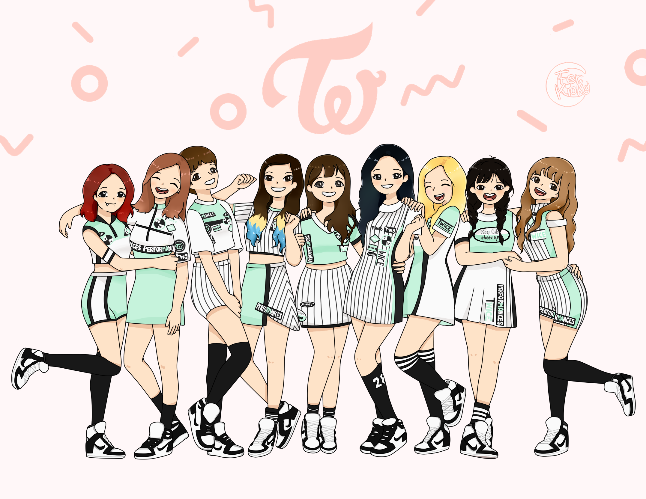 Fanart - Twice 6 Cheer Up by FerKioko on DeviantArt.