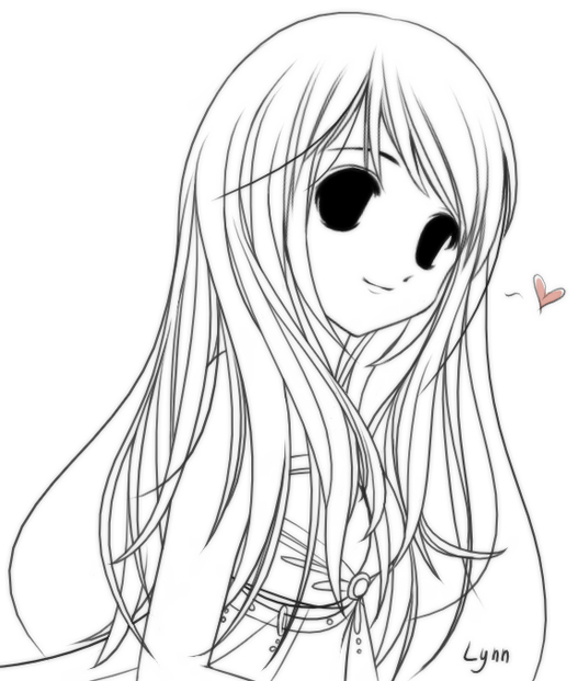 A Girl With Long Straight Hair By Whitemoonlight On Deviantart