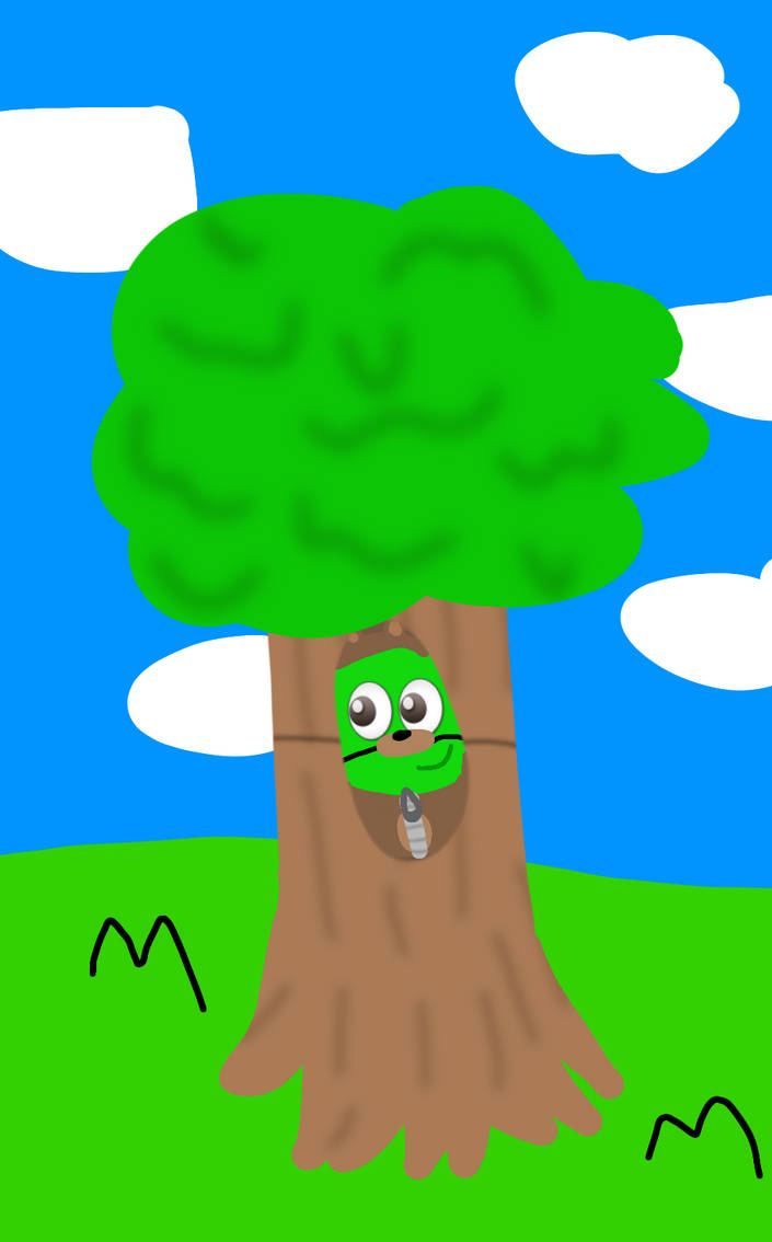 Colorblocked Tree Colourblocks green pretending to be a tree by Mr1Enbird on DeviantArt