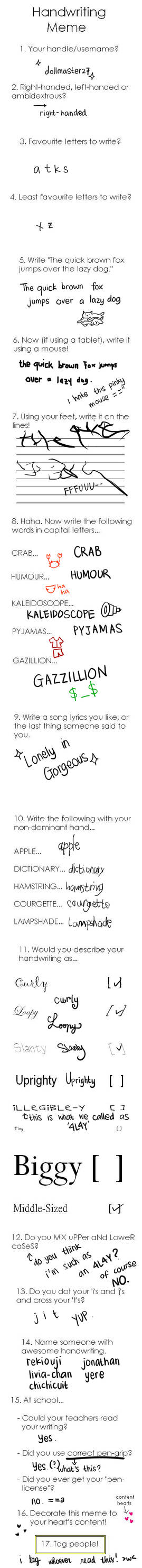Awful Script Meme BAD Handwriting Meme by dollmaster27 on DeviantArt