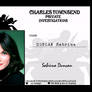 CHARLIE'S ANGELS duncan sabrina card