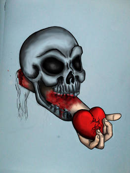 Skull and Broken Heart (Unfinished)