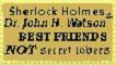 SherlockHolmes Friendshipstamp