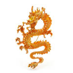 Chinese dragon brooch by BDSart