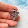 Dragon Ouroboros and Celtic Triquetra pendant