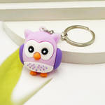 Owl keychain, Purple by BDSart